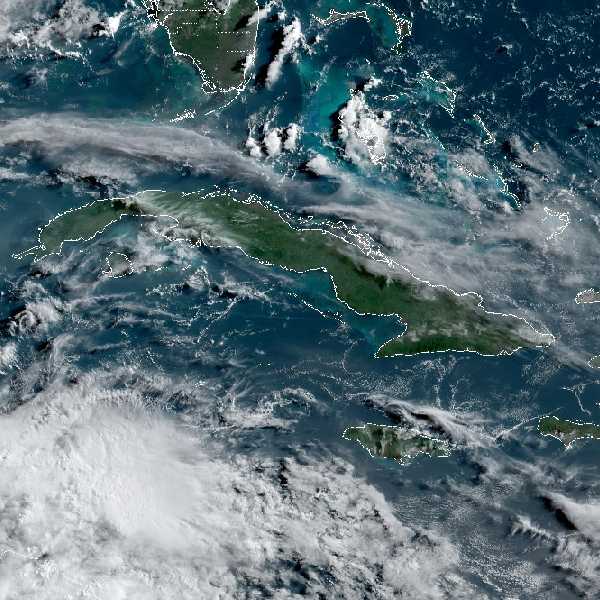 météo tropicale : Image satellite .