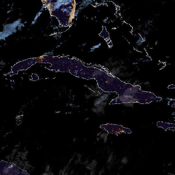 météo tropicale : Image satellite .