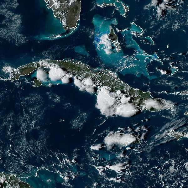 météo tropicale : Image satellite .