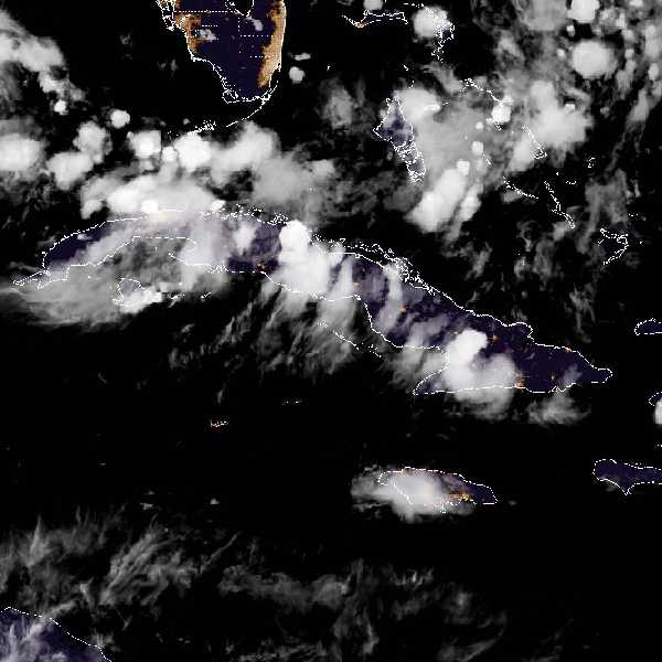 météo tropicale : Image satellite .