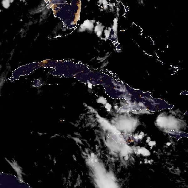 météo tropicale : Image satellite .
