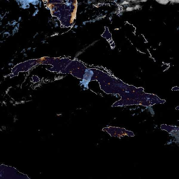 météo tropicale : Image satellite .