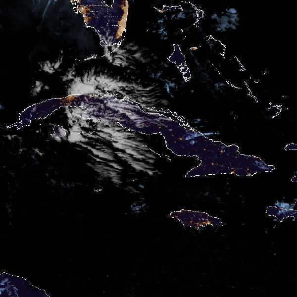 météo tropicale : Image satellite .