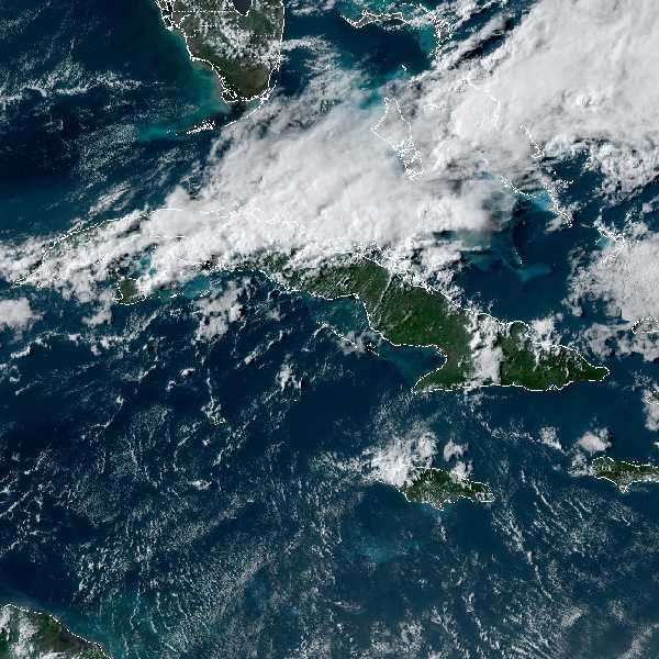 météo tropicale : Image satellite .