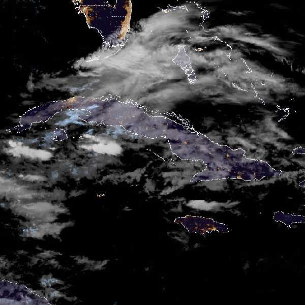 météo tropicale : Image satellite .