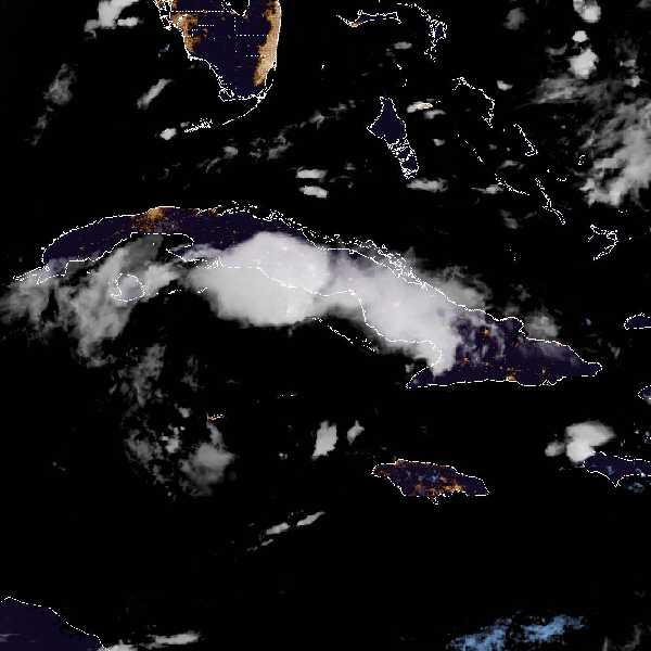 météo tropicale : Image satellite .