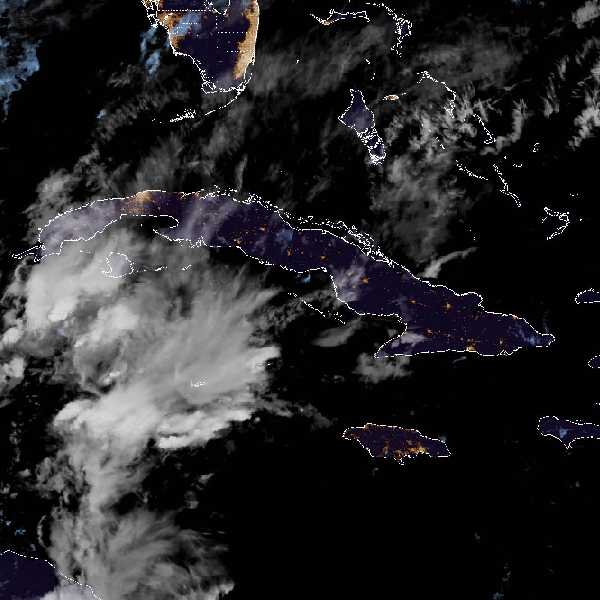 météo tropicale : Image satellite .