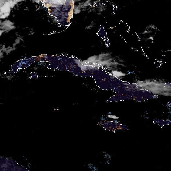 météo tropicale : Image satellite .