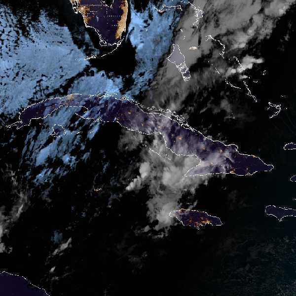 météo tropicale : Image satellite .