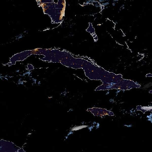météo tropicale : Image satellite .