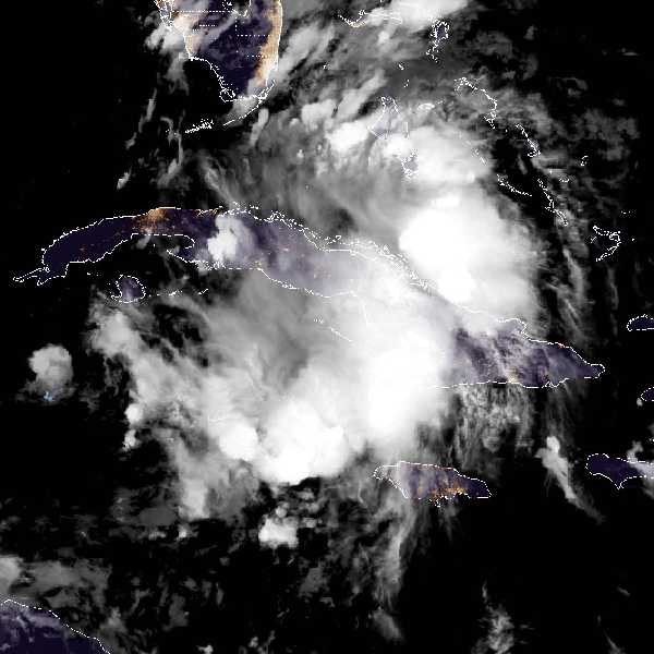 météo tropicale : Image satellite .