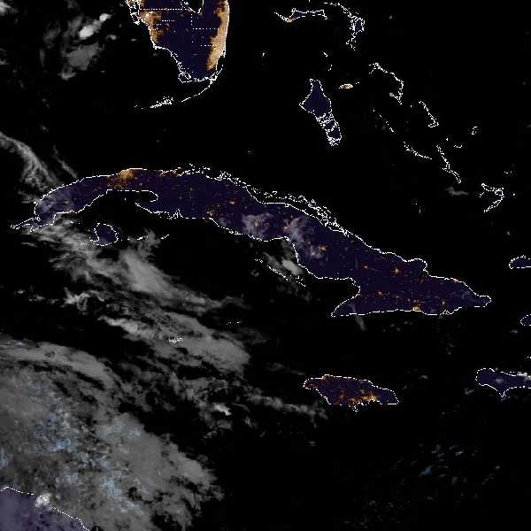 météo tropicale : Image satellite .