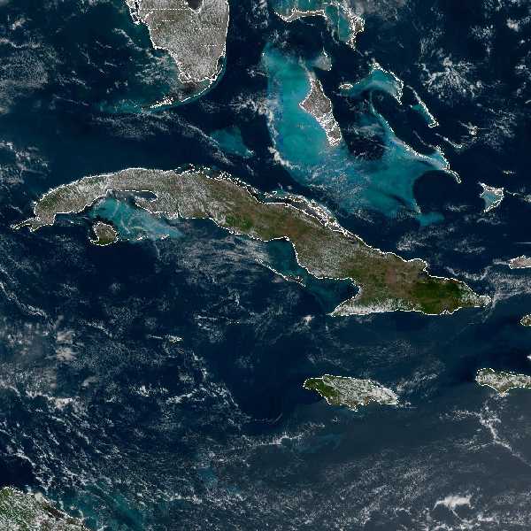 météo tropicale : Image satellite .