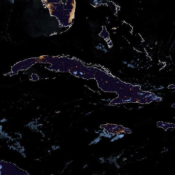 météo tropicale : Image satellite .