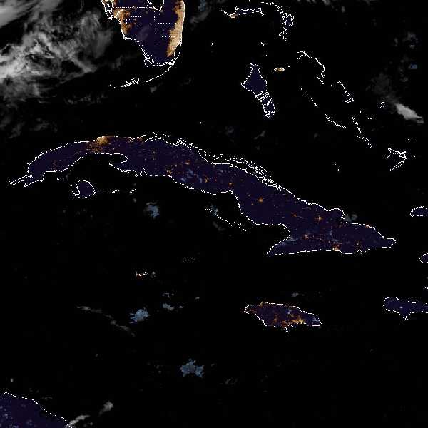 météo tropicale : Image satellite .