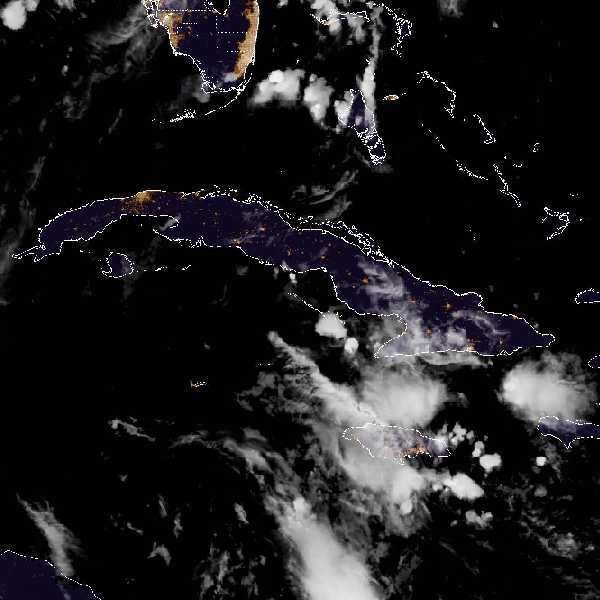 météo tropicale : Image satellite .