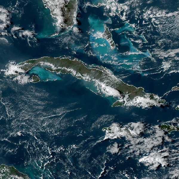 météo tropicale : Image satellite .