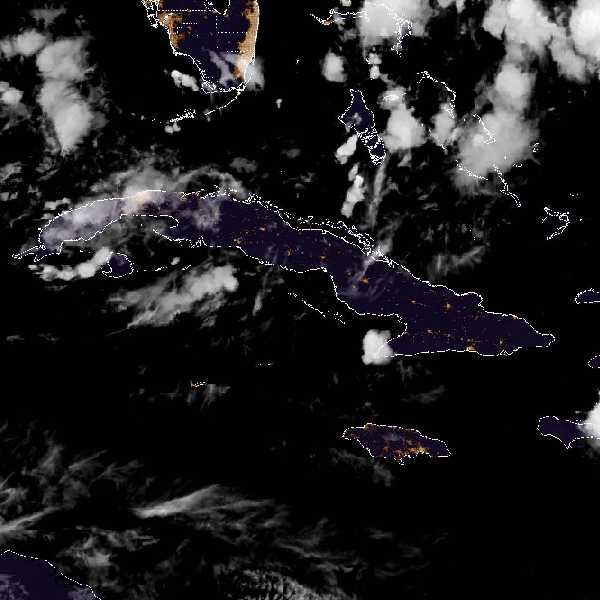 météo tropicale : Image satellite .