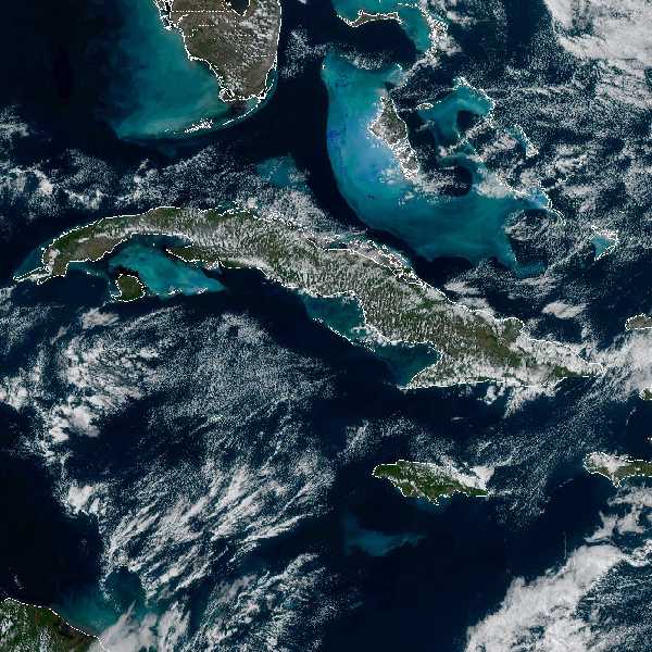 météo tropicale : Image satellite .