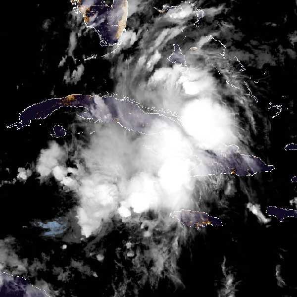 météo tropicale : Image satellite .