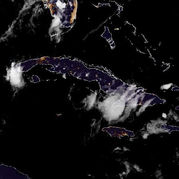 météo tropicale : Image satellite .