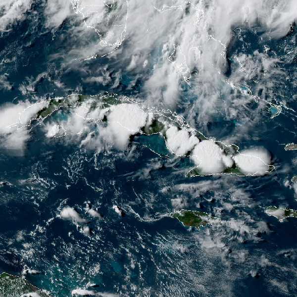 météo tropicale : Image satellite .