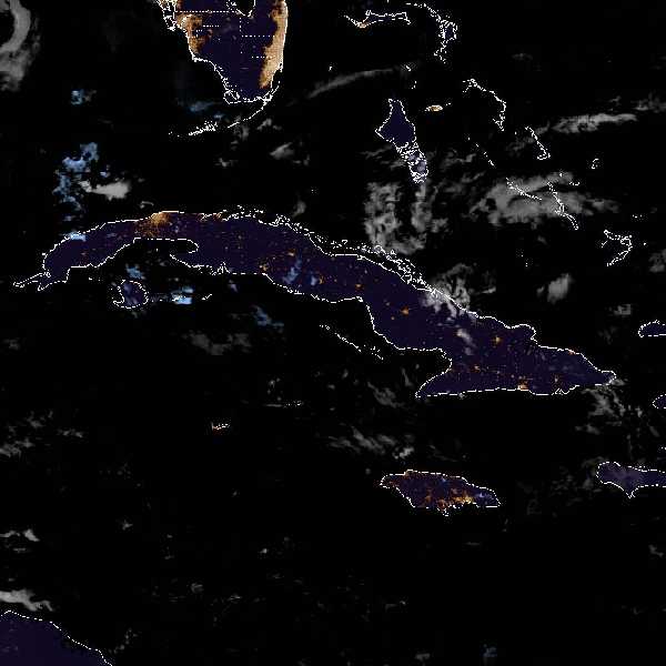 météo tropicale : Image satellite .