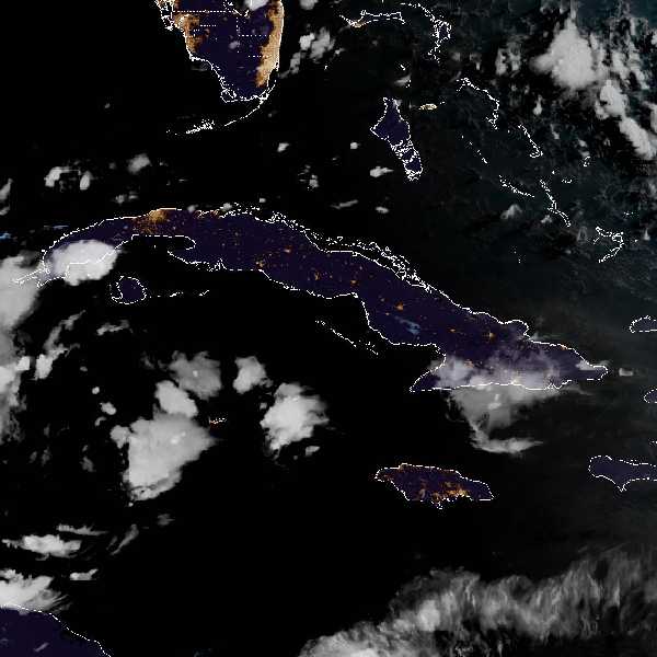 météo tropicale : Image satellite .