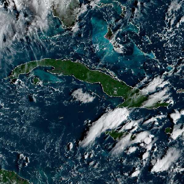météo tropicale : Image satellite .