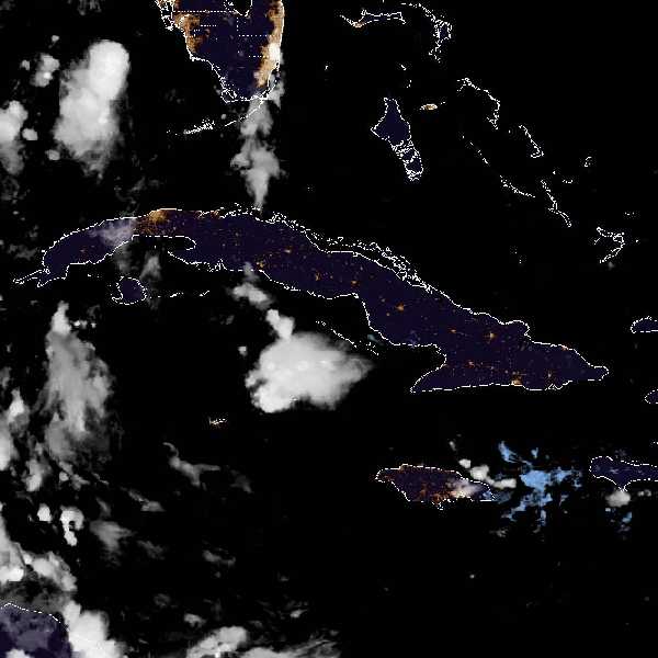 météo tropicale : Image satellite .
