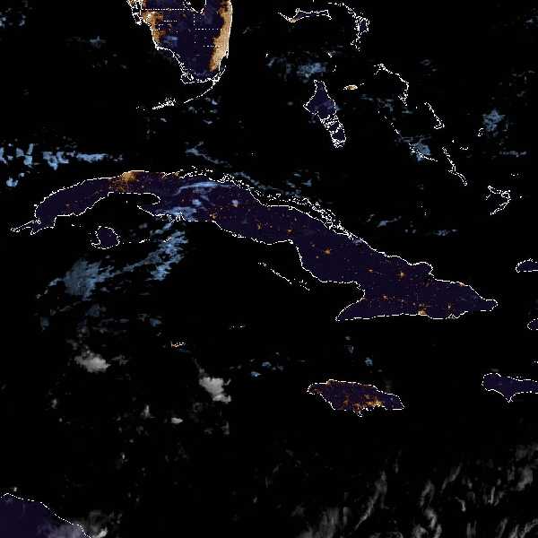 météo tropicale : Image satellite .