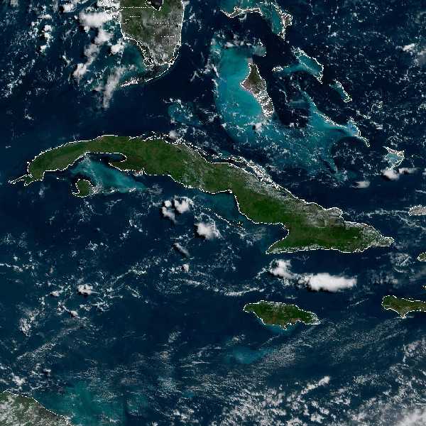 météo tropicale : Image satellite .