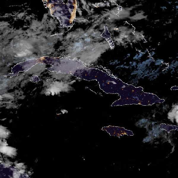 météo tropicale : Image satellite .