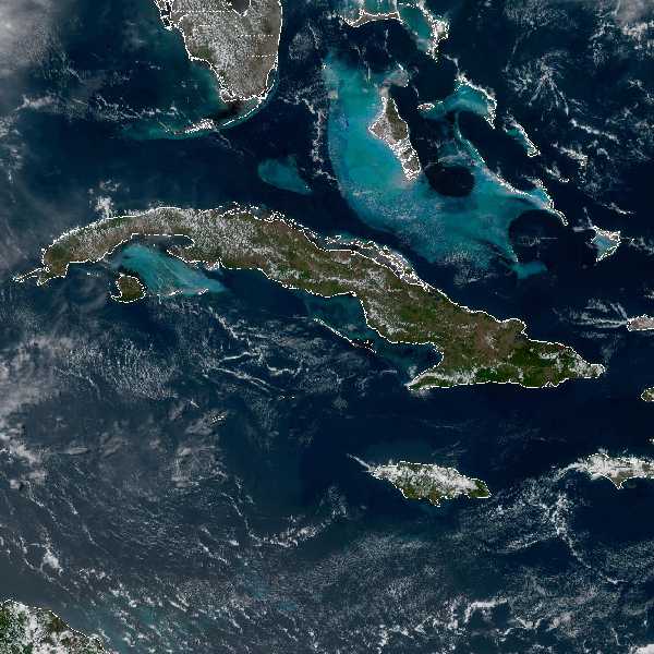 météo tropicale : Image satellite .