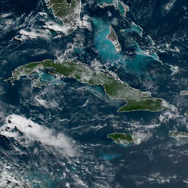 météo tropicale : Image satellite .