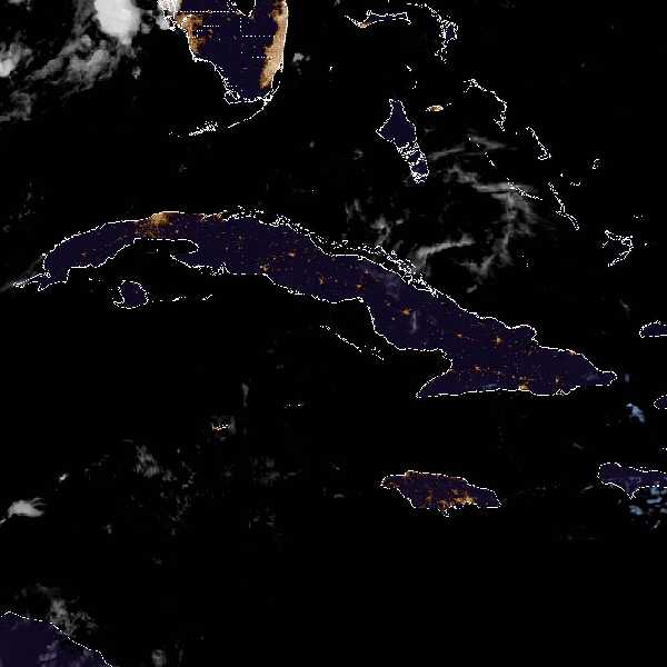 météo tropicale : Image satellite .