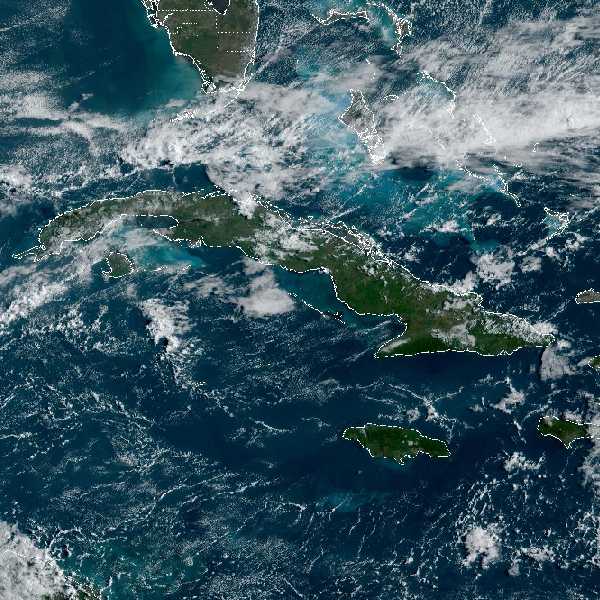 météo tropicale : Image satellite .