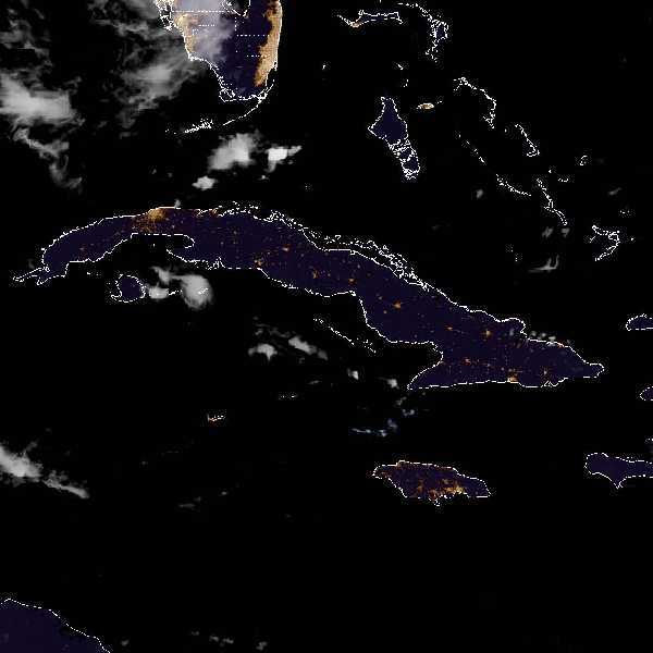 météo tropicale : Image satellite .
