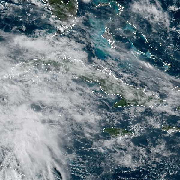 météo tropicale : Image satellite .