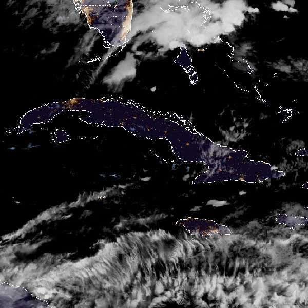 météo tropicale : Image satellite .