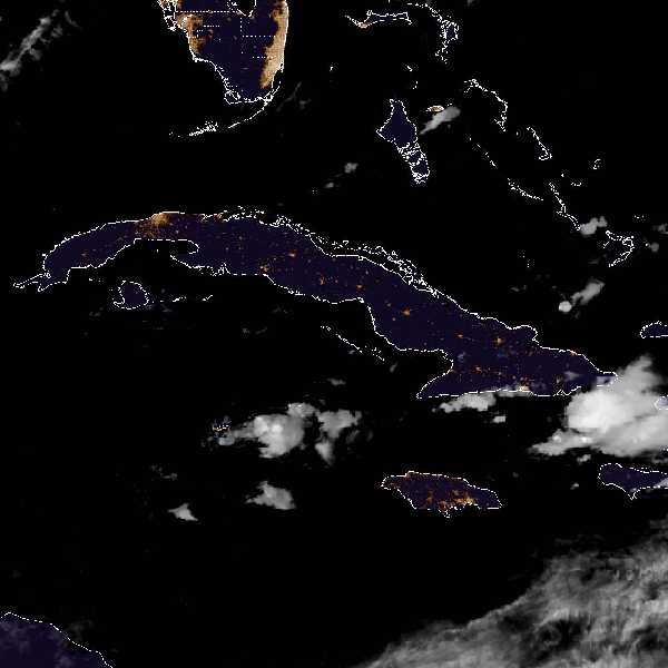 météo tropicale : Image satellite .