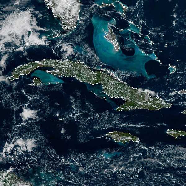 météo tropicale : Image satellite .