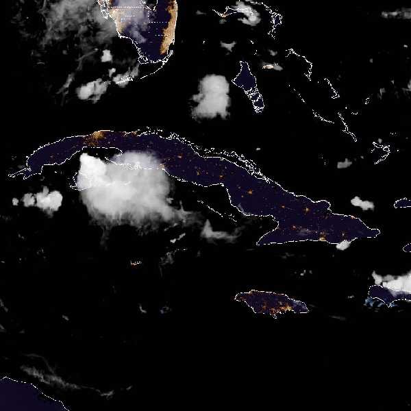 météo tropicale : Image satellite .
