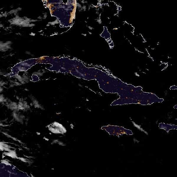 météo tropicale : Image satellite .