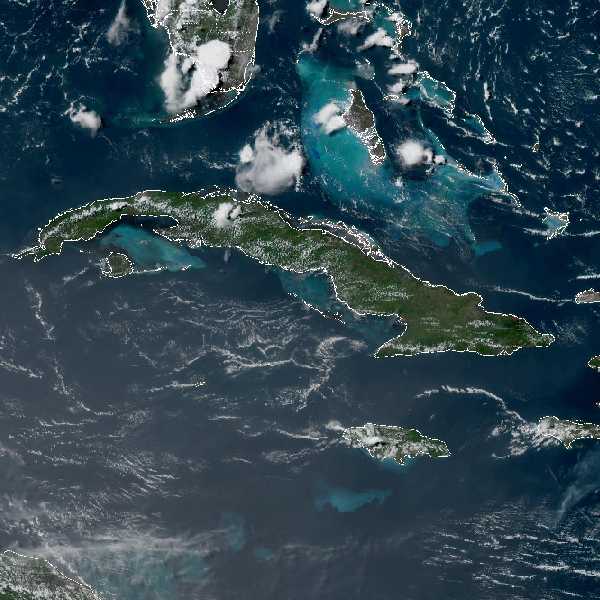 météo tropicale : Image satellite .