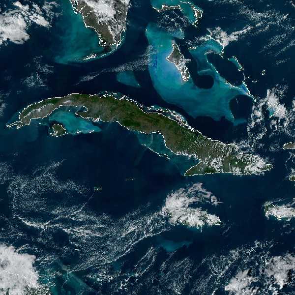 météo tropicale : Image satellite .