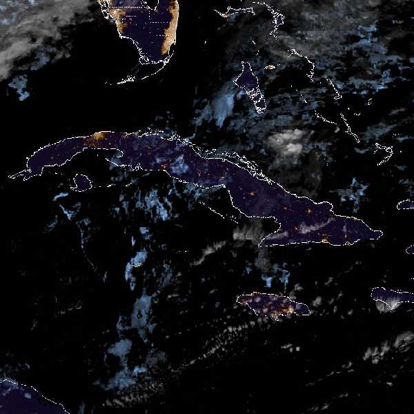météo tropicale : Image satellite .