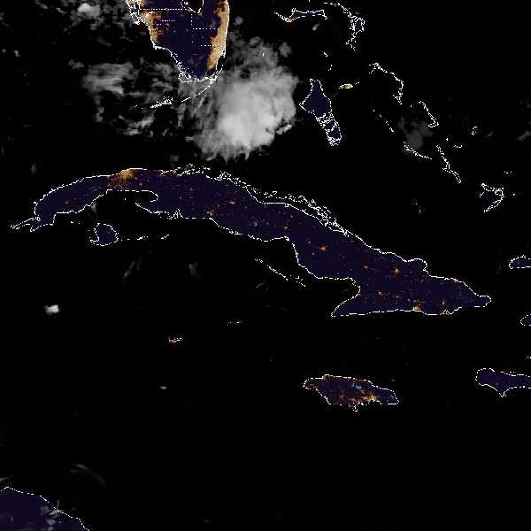 météo tropicale : Image satellite .