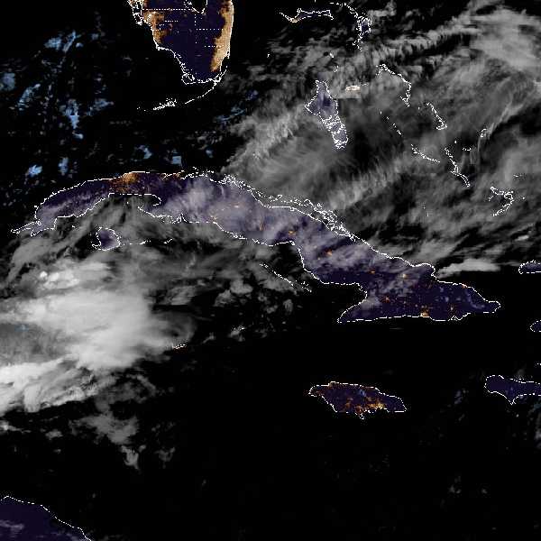 météo tropicale : Image satellite .