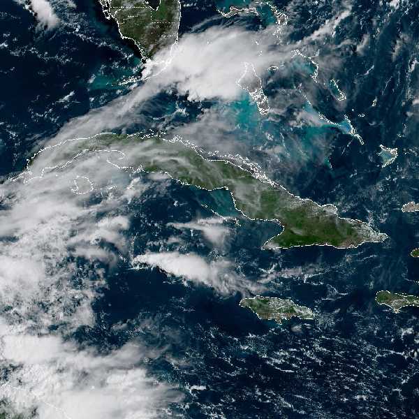 météo tropicale : Image satellite .